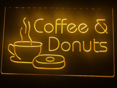 Coffee & Donuts Illuminated Sign