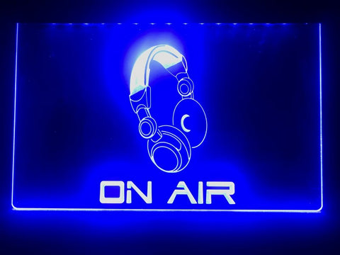Image of On Air Headphones Illuminated Sign