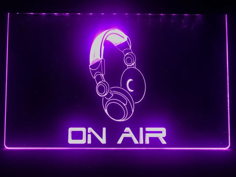 Image of On Air Headphones Illuminated Sign