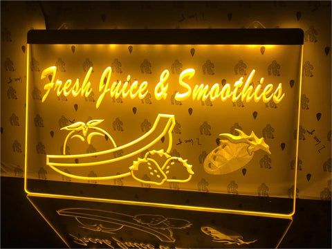 Image of Fresh Juice & Smoothies Illuminated LED Sign