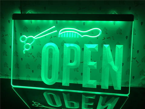 Image of Open Hairdressers Illuminated Sign