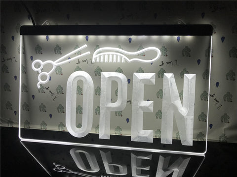 Image of Open Hairdressers Illuminated Sign