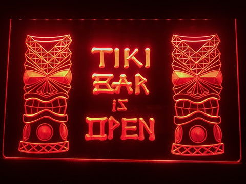 Image of Tiki Bar is Open Illuminated Sign