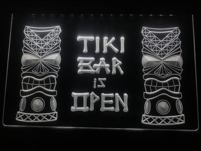 Tiki Bar is Open Illuminated Sign
