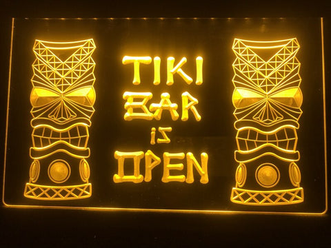 Image of Tiki Bar is Open Illuminated Sign