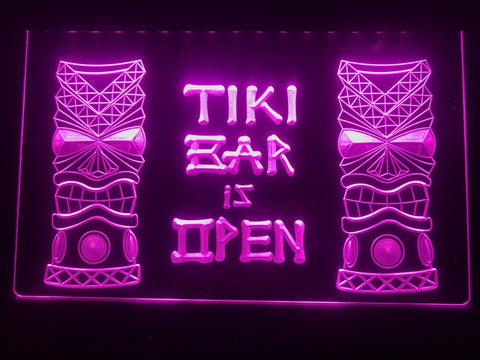 Image of Tiki Bar is Open Illuminated Sign