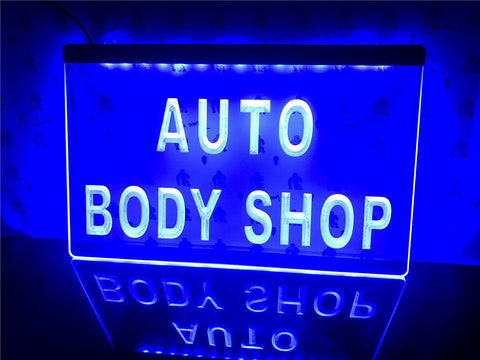 Image of Auto Body Shop Illuminated Sign