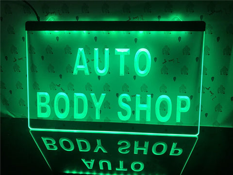 Image of Auto Body Shop Illuminated Sign