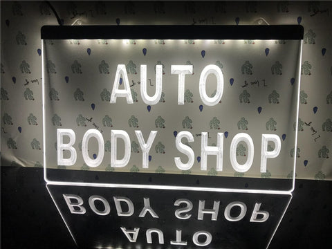 Image of Auto Body Shop Illuminated Sign