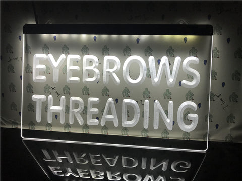Image of Eyebrows Threading Beauty Salon Illuminated Sign