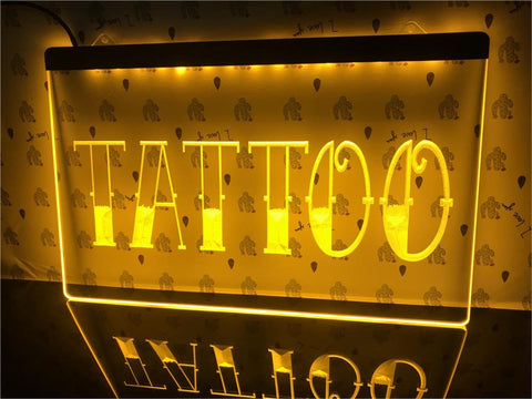 Image of Tattoo Shop Illuminated Sign