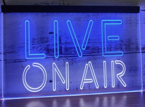 Image of Live On Air Live Two Tone Illuminated Sign