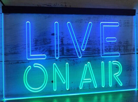 Image of Live On Air Live Two Tone Illuminated Sign