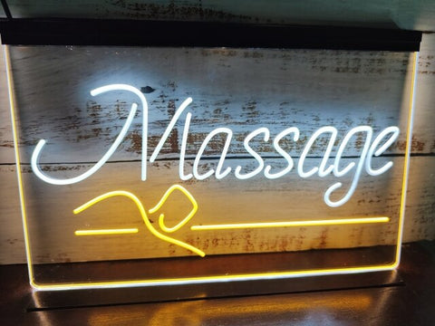 Image of Massage Therapy Two Tone Illuminated Sign