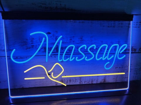 Image of Massage Therapy Two Tone Illuminated Sign