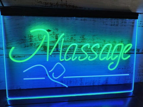 Image of Massage Therapy Two Tone Illuminated Sign