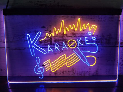 Image of Karaoke Two Tone Illuminated Sign