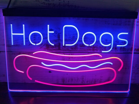 Image of Hot Dogs Two Tone Illuminated Sign