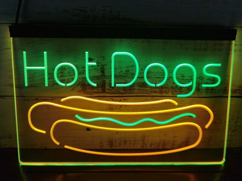 Image of Hot Dogs Two Tone Illuminated Sign