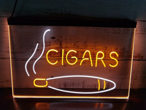 Image of Cigar Shop Two Tone Illuminated Sign