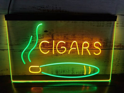 Cigar Shop Two Tone Illuminated Sign