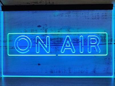 On Air Recording Studio Two Tone Illuminated Sign