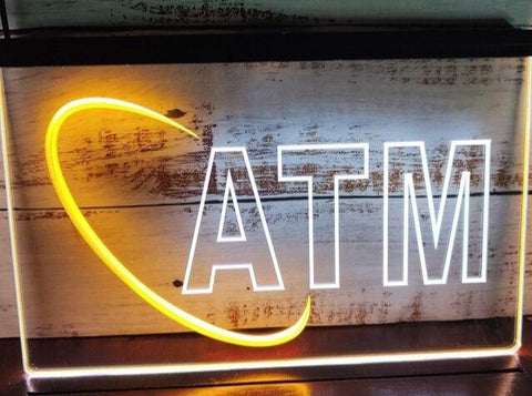 Image of ATM Two Tone Illuminated Sign
