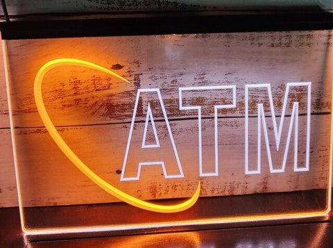 Image of ATM Two Tone Illuminated Sign