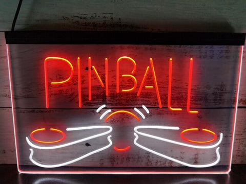 Image of Pinball Machine Two Tone Illuminated Sign