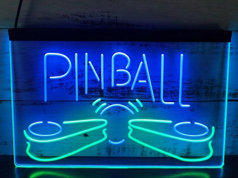 Image of Pinball Machine Two Tone Illuminated Sign