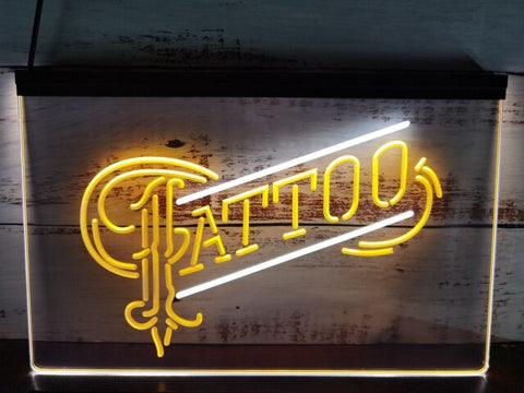 Image of Tattoo Two Tone Illuminated Sign