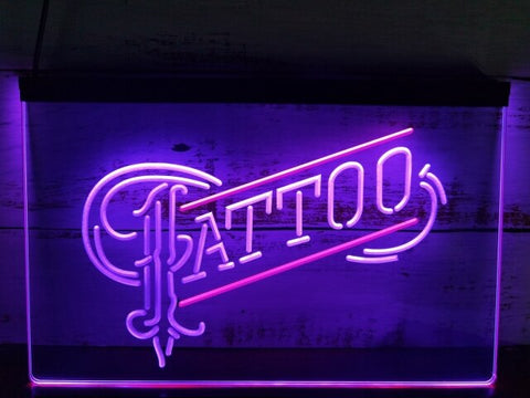 Image of Tattoo Two Tone Illuminated Sign