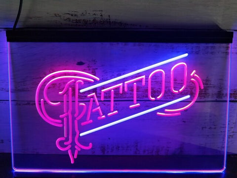 Image of Tattoo Two Tone Illuminated Sign