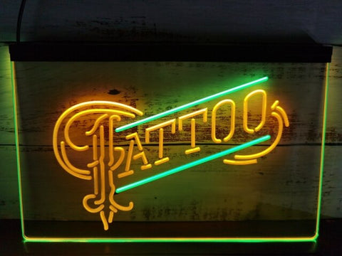 Image of Tattoo Two Tone Illuminated Sign