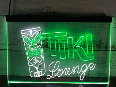 Image of Tiki Lounge Two Tone Illuminated Sign
