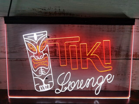 Image of Tiki Lounge Two Tone Illuminated Sign