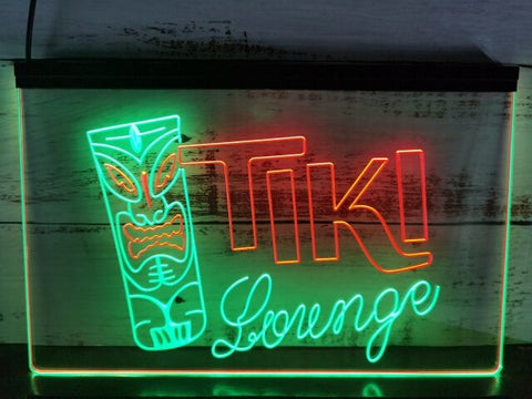 Image of Tiki Lounge Two Tone Illuminated Sign