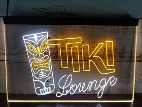 Image of Tiki Lounge Two Tone Illuminated Sign