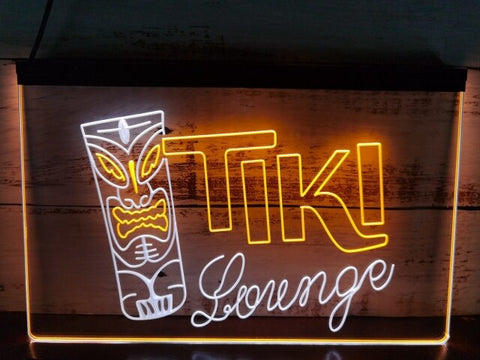 Image of Tiki Lounge Two Tone Illuminated Sign