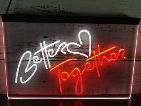 Image of Better Together Two Tone Illuminated Sign