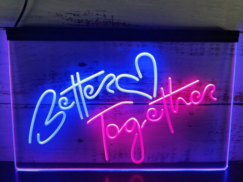 Image of Better Together Two Tone Illuminated Sign