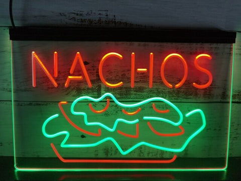 Image of Nachos Two Tone Illuminated Sign