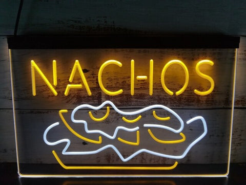 Image of Nachos Two Tone Illuminated Sign