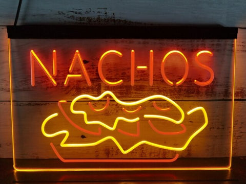 Image of Nachos Two Tone Illuminated Sign