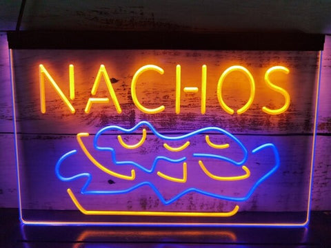 Image of Nachos Two Tone Illuminated Sign