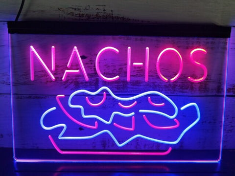 Image of Nachos Two Tone Illuminated Sign