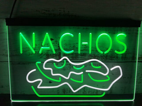 Image of Nachos Two Tone Illuminated Sign