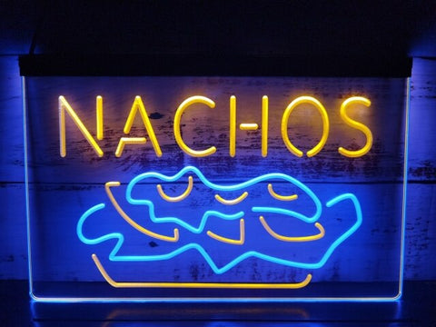 Image of Nachos Two Tone Illuminated Sign