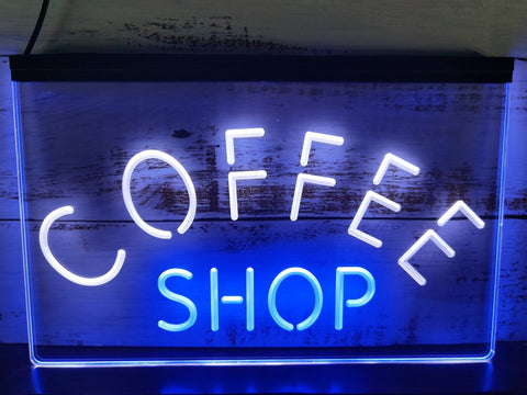 Image of Coffee Shop Arched Two Tone Illuminated Sign