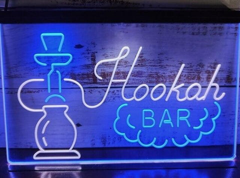 Image of Hookah Bar Two Tone Illuminated Sign